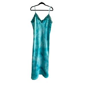 Vintage Tie Dye Blue Slip Dress